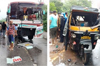 Karkala: One dead, 2 injured in auto-bus collision